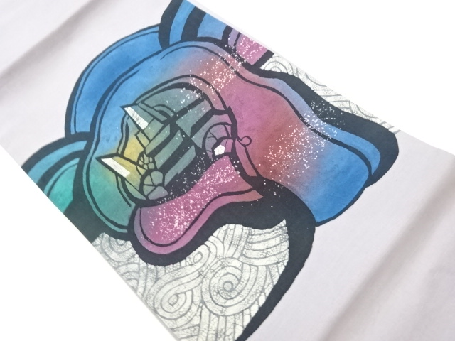 JAPANESE NAGOYA OBI / TSUMUGI / ABSTRACT